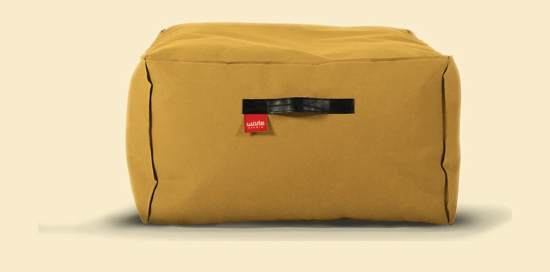 Hassock XL in sunshine yellow